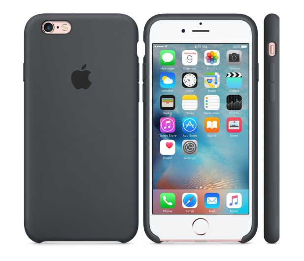 Apple iPhone 6s Silicone Case grafitowy - 259187 - zdjęcie 5